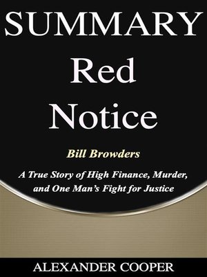 cover image of Summary of Red Notice